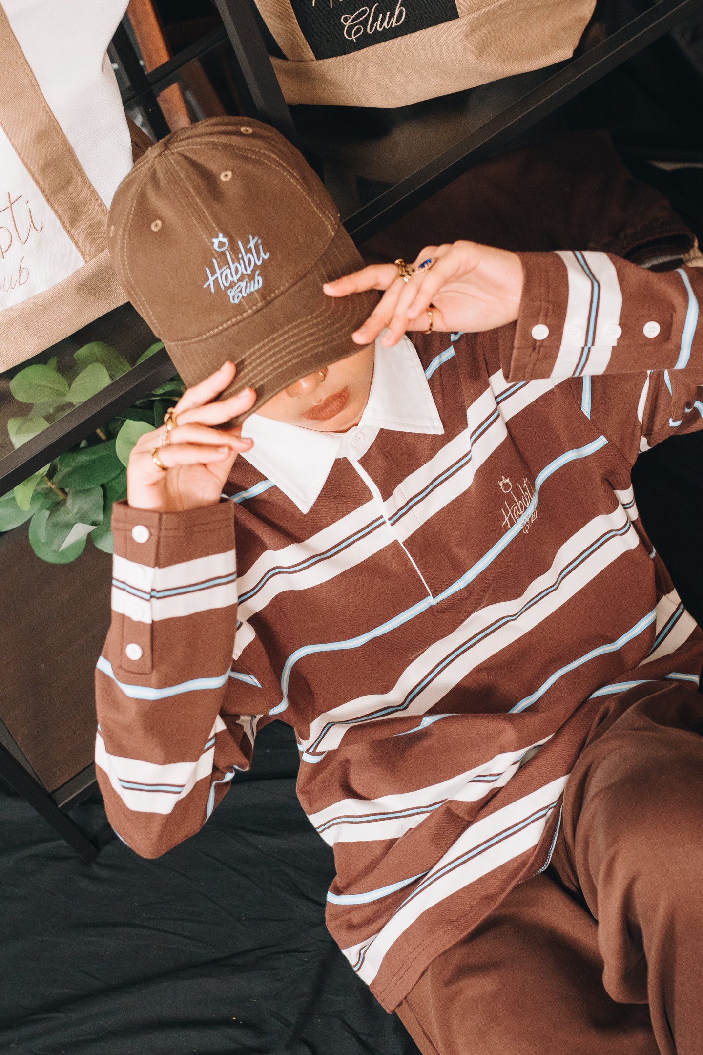 Noa Stripe Top in Chocolate