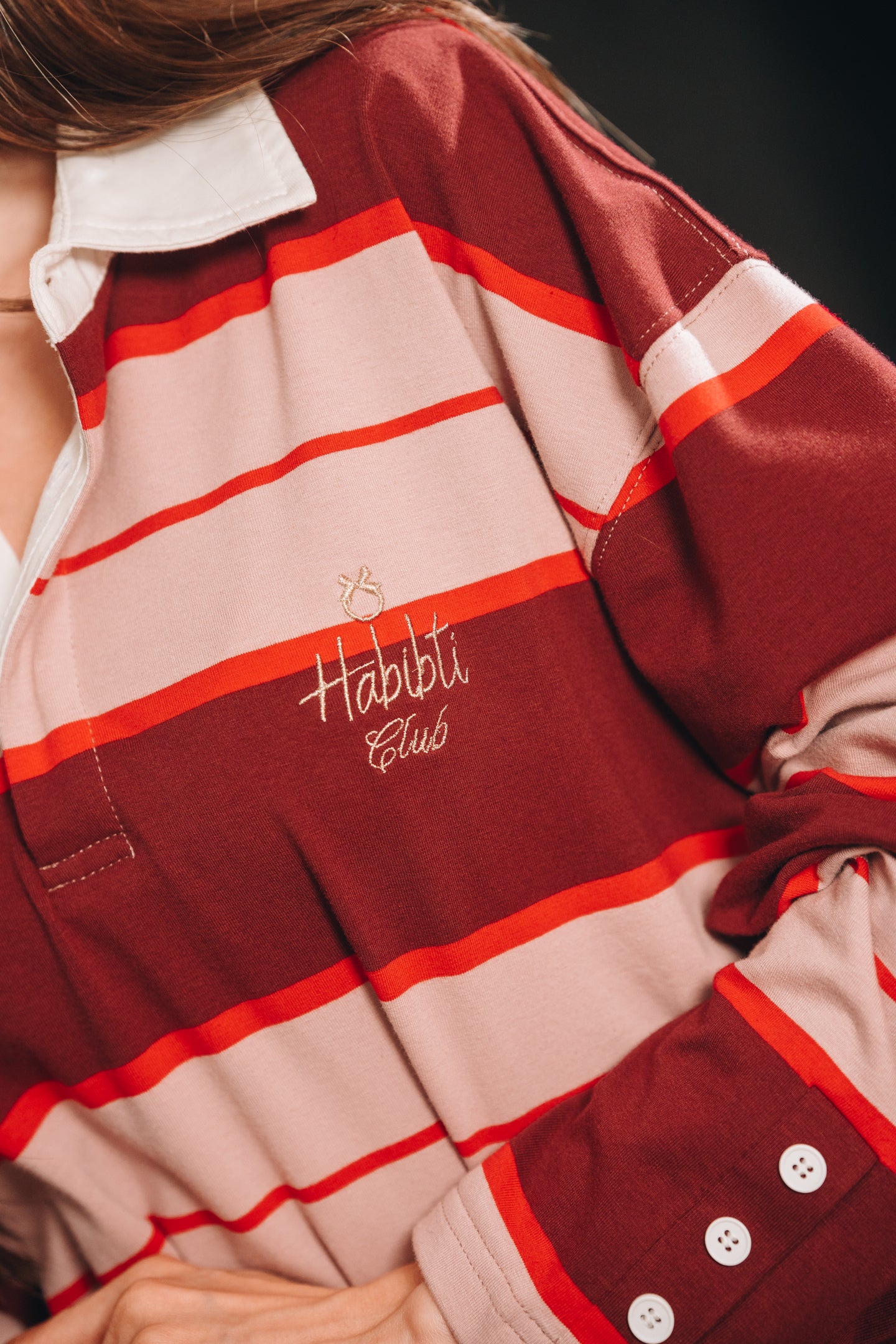 Noa Stripe Top in Cherry