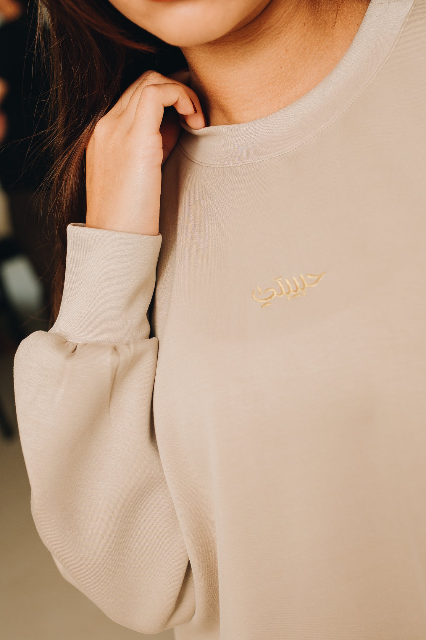 Modal Habibti Sweater in Cream