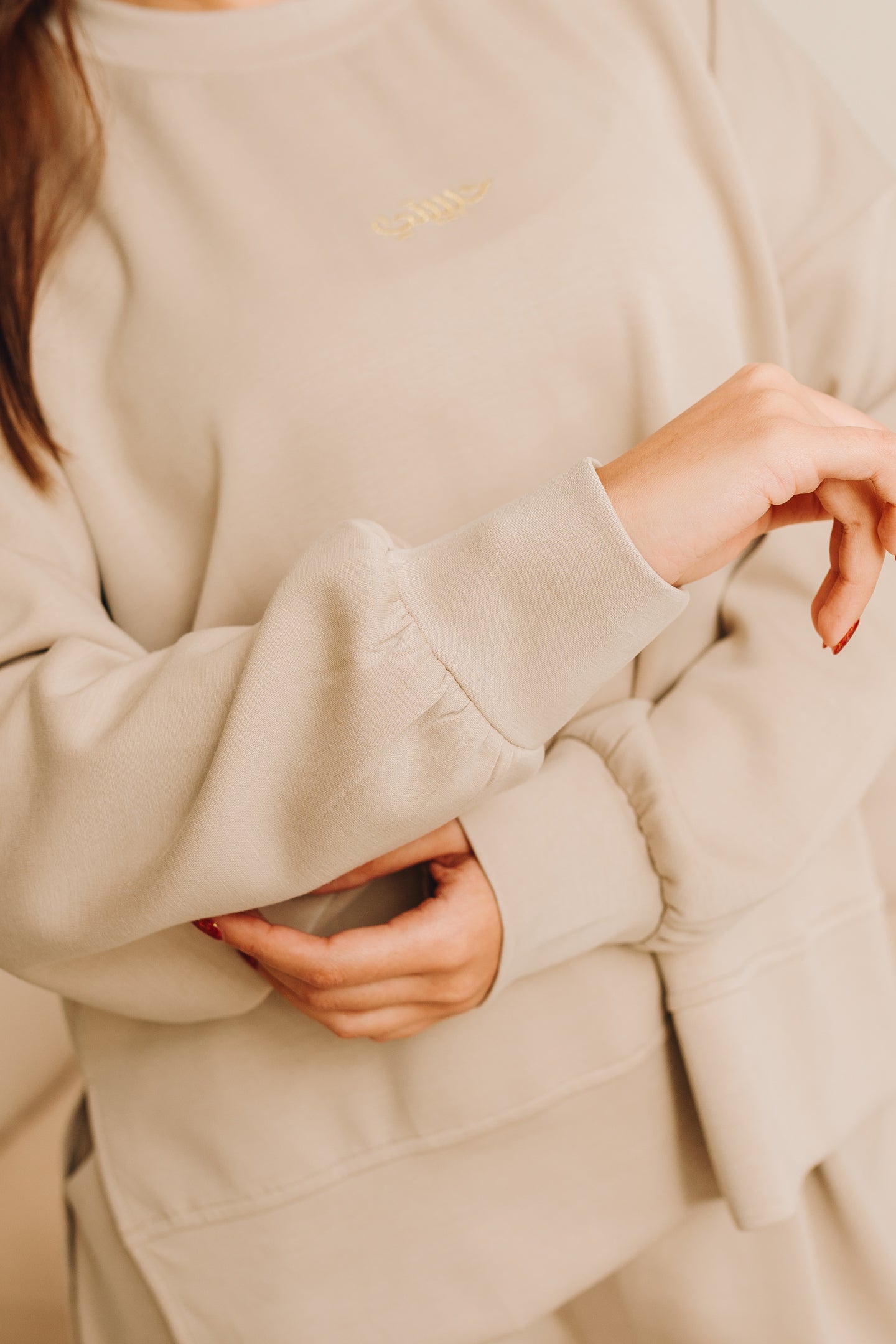 Modal Habibti Sweater in Cream