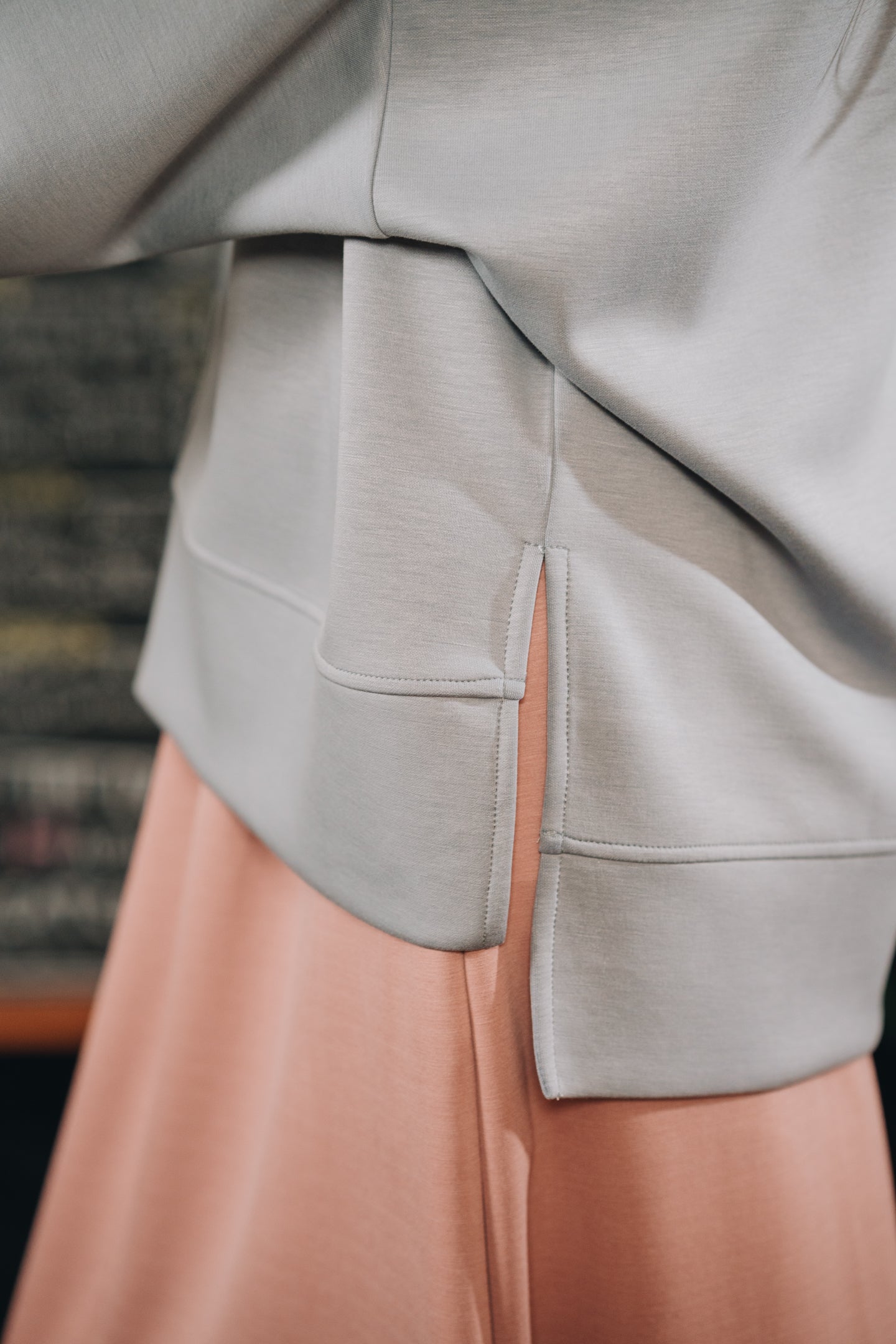 Modal Habibti Sweater in Dusty Blue