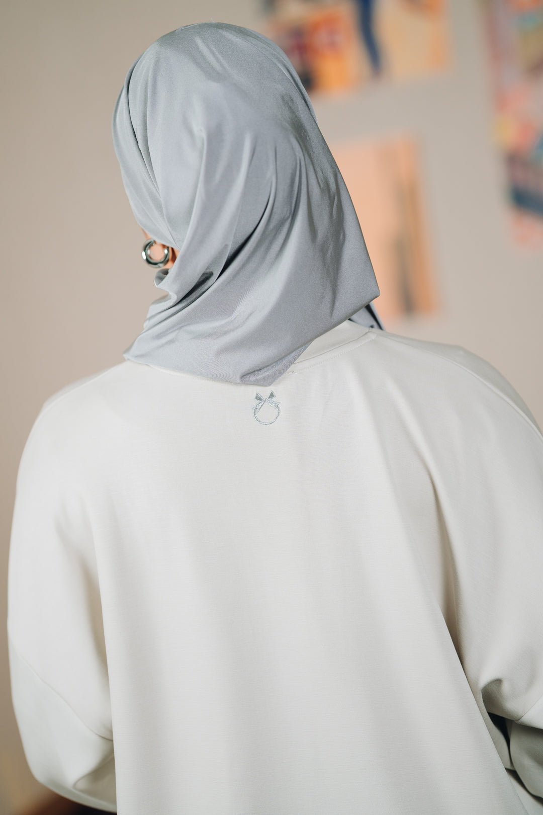 Modal Habibti Sweater in Silver