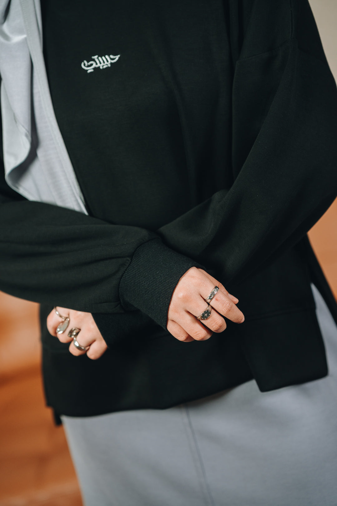 Modal Habibti Sweater in Black