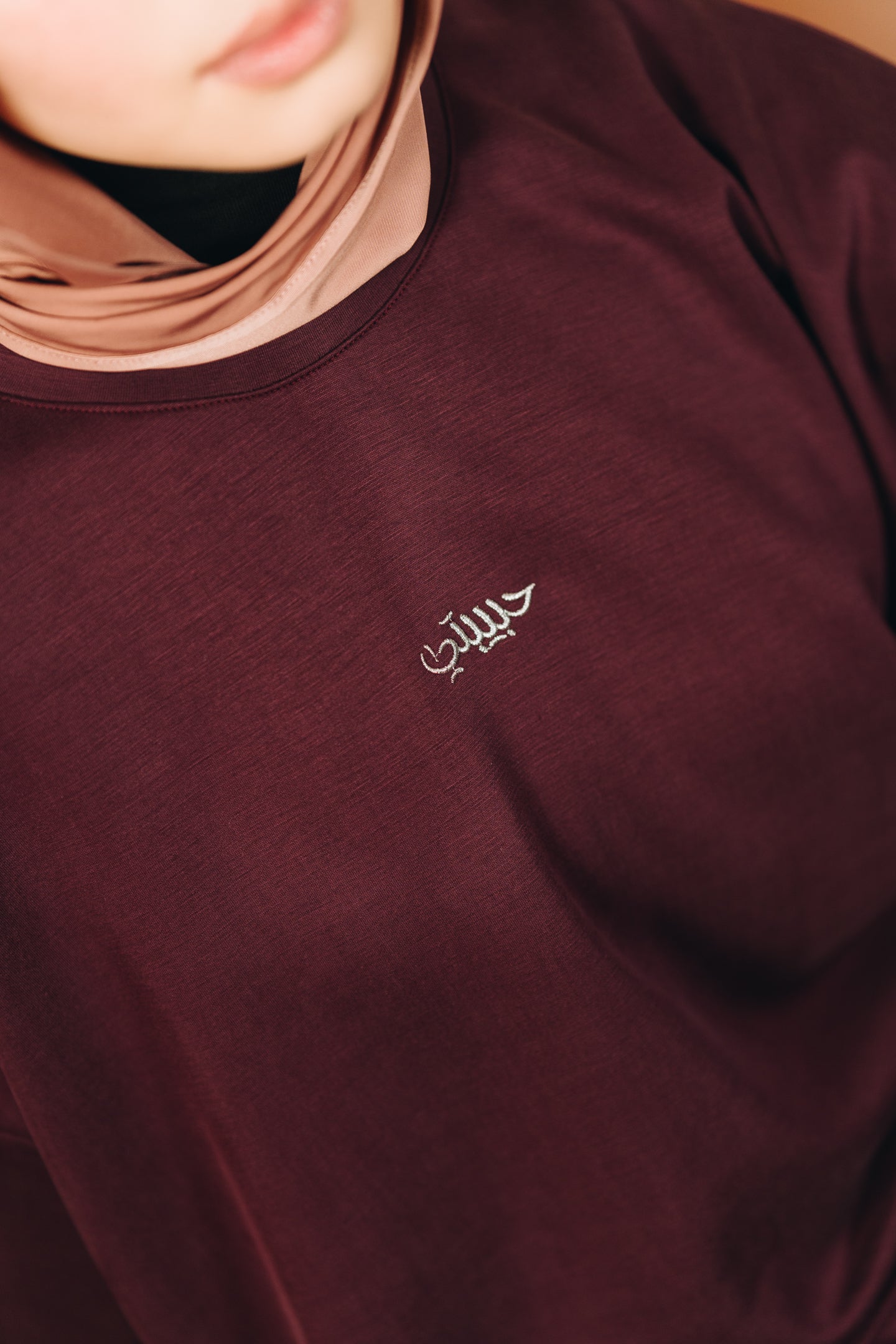 Modal Habibti Sweater in Burgundy